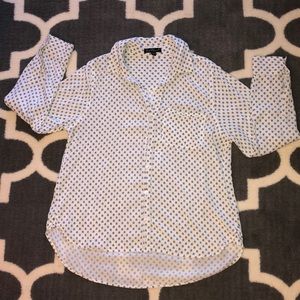 Patterned button down shirt